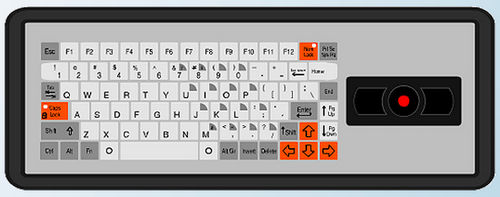 Einbaufähige Tastatur - KT-84-T-56 - k-tronic S.r.l. - mit mechanischen Tasten / Membran / 84 Tasten
