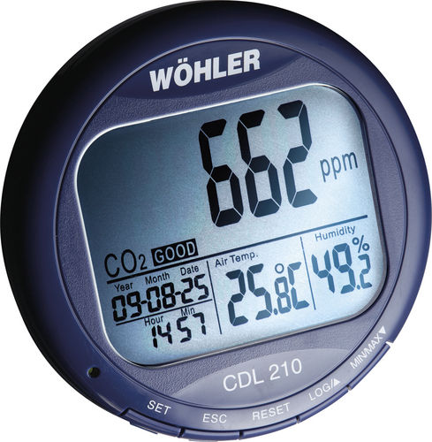 Temperatur-Datenlogger - Wöhler CDL 210 - Wöhler - Feuchte / CO2 / USB