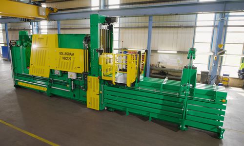 Ballenpresse für Müll - HBC series - Bollegraaf Recycling Solutions - horizontal / mit oberer Öffnung / Kanal