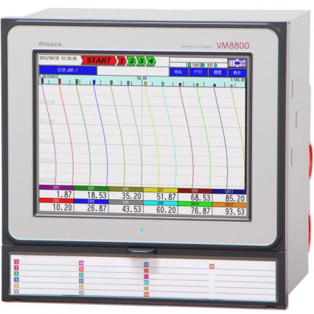 Papierloser Rekorder - VM8800A - Ohkura Electric - mit Touchscreen