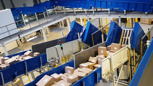 Entladungssystem für Päckchen - U-care P - ALFI TECHNOLOGIES - für Paletten / automatisch