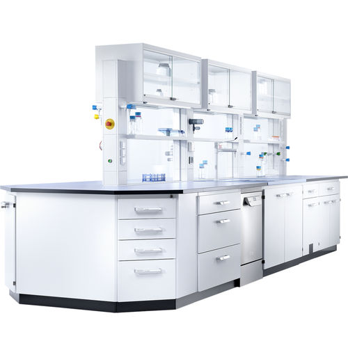 Laborschrank - EXPLORIS® - Köttermann GmbH - Lager / bodenstehend / mit Schublade
