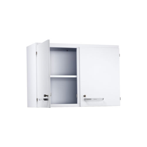 Wandmontierter Schrank - EXPLORIS® - Köttermann GmbH - Lager / doppeltürig / Stahl