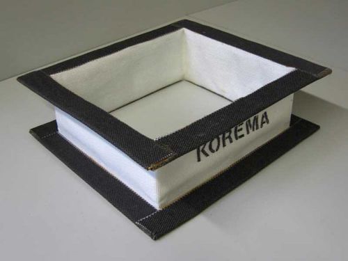 Stoff-Dehnungskompensator - KOREMA® GmbH & Co. KG - rechteckig / Flansch / für Industrieanwendungen