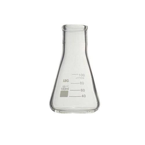 Erlenmeyerkolben - EFN3 series - LABBOX LABWARE S.L. - mit flachem Boden / Borosilikatglas