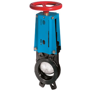 Plattenschieber - WGE-MW - Watergates GmbH & Co. KG - mit Handrad / flanschmontiert / beschichtet