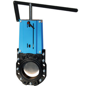 Plattenschieber - WGEB-ML - Watergates GmbH & Co. KG - Hebel / für Wasser / flanschmontiert