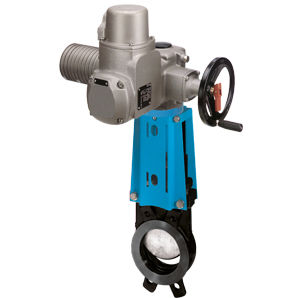 Plattenschieber - WGE-EL - Watergates GmbH & Co. KG - elektrisch betrieben / für Wasser / flanschmontiert