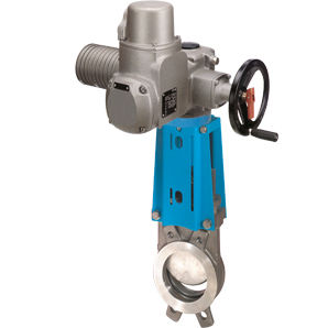 Plattenschieber - WGE-EL - Watergates GmbH & Co. KG - elektrisch betrieben / für Wasser / flanschmontiert