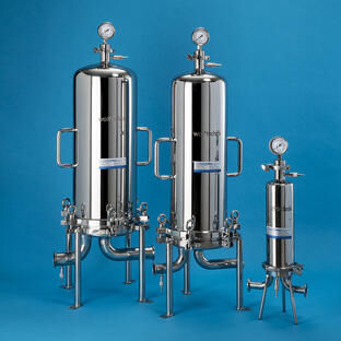Patronen-Filtergehäuse - WS - Wolftechnik Filtersysteme GmbH & Co. KG - für Flüssigkeiten / Edelstahl / sanitär