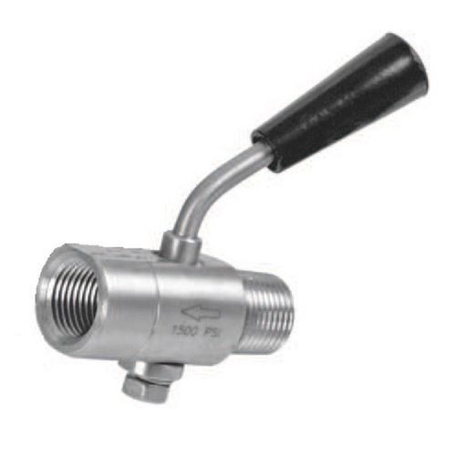 Ventil für Manometer - V126.02 - Metalurgica Zaes S.L. - Hebel / außen/innen / Edelstahl