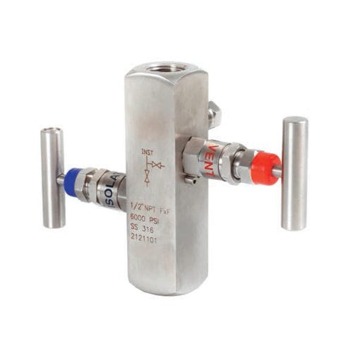 2-Wege-Verteilerblock - V102 - Metalurgica Zaes S.L. - Edelstahl / Isolation / Kalibrierung