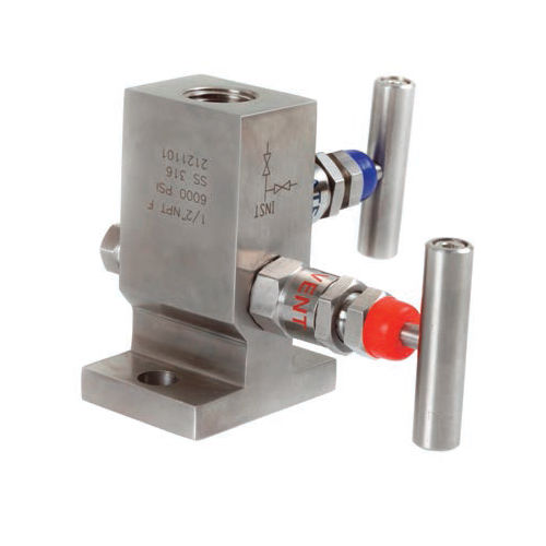 2-Wege-Verteilerblock - V105 - Metalurgica Zaes S.L. - Edelstahl / Isolation / Kalibrierung