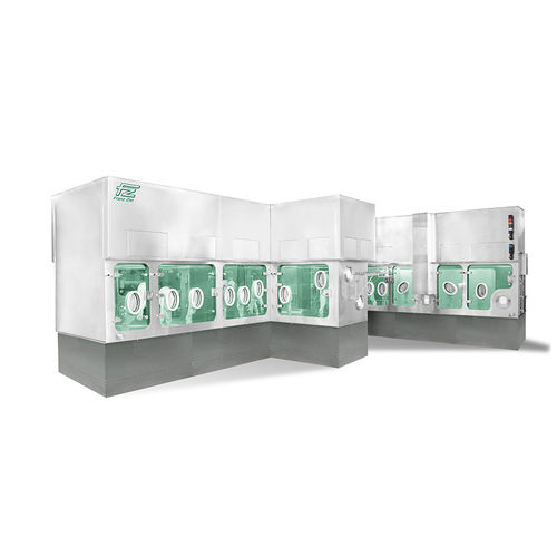 Aseptischer Containment-Isolator - Franz Ziel GmbH - bodenstehend / Überdruck / Edelstahl