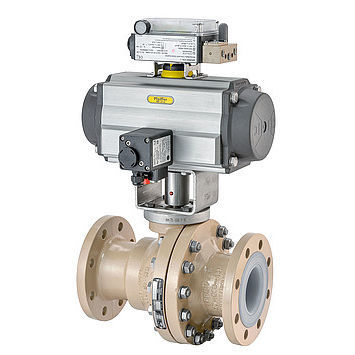 Kugelventil - BR 20b - Pfeiffer Chemie-Armaturenbau GmbH - pneumatisch / Steuerung / doppelt