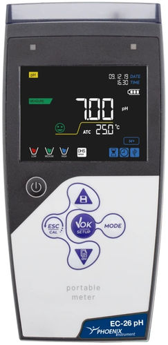 Tragbares pH-Messgerät - EC-21 pH - Phoenix Instrument GmbH - Labor / mit LCD-Display / mit automatischem Temperaturausgleich