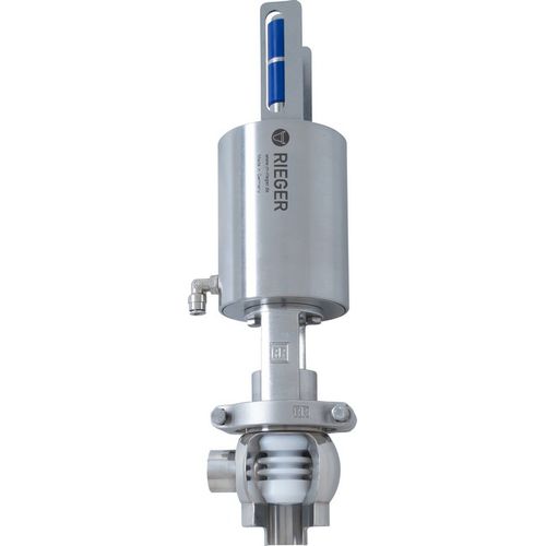 Aseptisches Ventil - Gebr. Rieger GmbH + Co. KG - pneumatisch / Durchsatzkontrolle / Modular