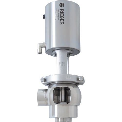 Ventil für Hygieneanwendungen - Gebr. Rieger GmbH + Co. KG - pneumatisch / Durchsatzkontrolle / Sitz