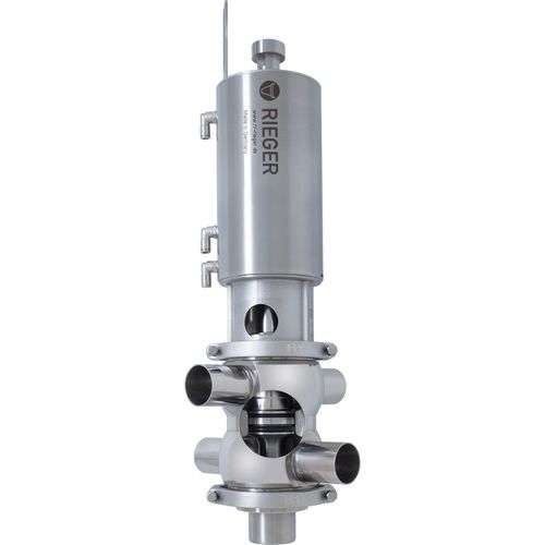 Doppelsitzventil - N1 - Gebr. Rieger GmbH + Co. KG - pneumatisch / vermischungssicher / für Getränke