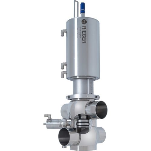 Hygienisches Ventil - N4 - Gebr. Rieger GmbH + Co. KG - Ringkolben / pneumatisch / für Getränke