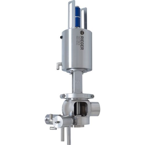 Doppelsitzventil - DD - Gebr. Rieger GmbH + Co. KG - pneumatisch / vermischungssicher / für Getränke