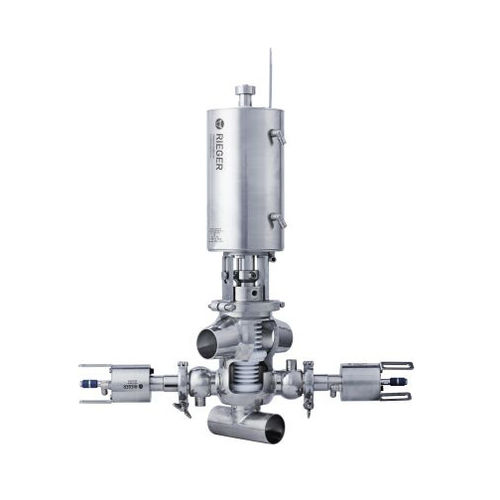 Aseptisches Ventil - N7 - Gebr. Rieger GmbH + Co. KG - pneumatisch / vermischungssicher / für Dampf