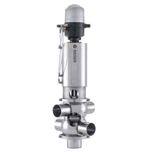 Vermischungssicheres Ventil - N2 - Gebr. Rieger GmbH + Co. KG - Scheiben / pneumatisch / Doppelsitz