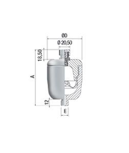 Membranakkumulator - LAV series - SAIP S.R.L. - Stickstoff / Edelstahl / Kohlenstoffstahl