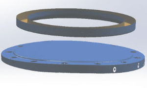 Stahl-Dichtung - TEDIMA GmbH - kreisförmig / Radial / großformatig