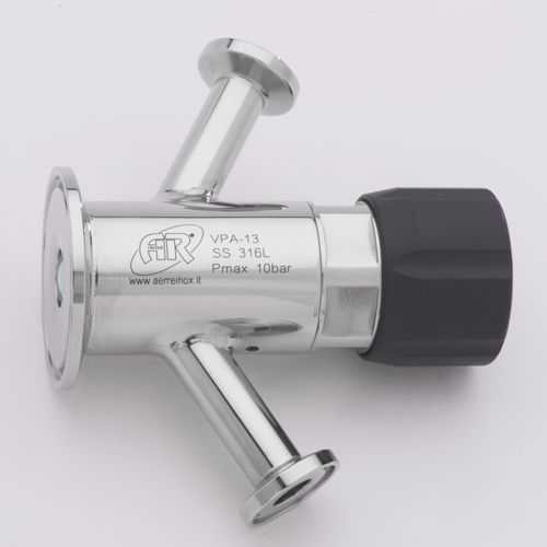 Ventil zur Probenahme - VPA - AERRE INOX Srl - Membran / pneumatisch gesteuert / für Dampf
