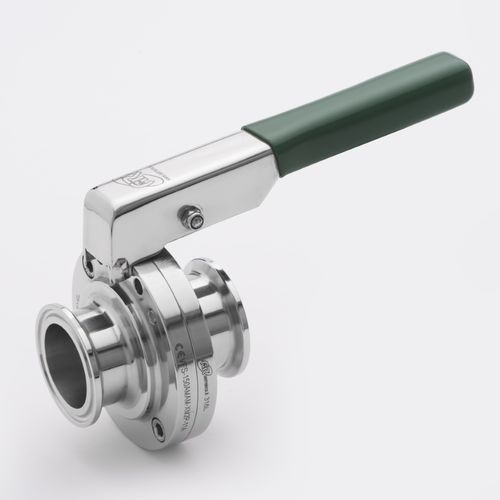 Absperrklappe - VFS series - AERRE INOX Srl - manuell / Absperr / für Getränke