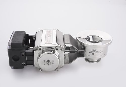 Absperrklappe - VFF series - AERRE INOX Srl - manuell / pneumatisch / Absperr