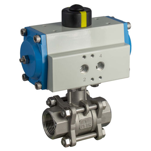 Edelstahl-Kugelhahnantrieb - PKM-55I - airpower europe GmbH - pneumatisch / 90° / doppeltwirkend
