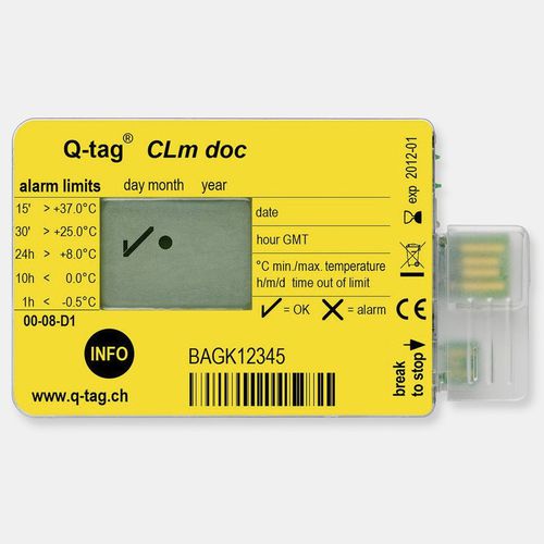 Temperaturanzeiger - Q-tag CLm doc series - Berlinger & Co. AG - mit direkter Anzeige / USB