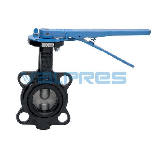 Absperrklappe - 600104 series - BONOMI GMBH - Hebel / Zwischenflansch / Stahl