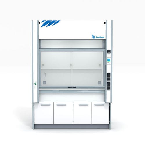 Chemieabzugshaube-Laborabzug - BECOME D - Burdinola Deutschland GmbH - bodenstehend / Edelstahl