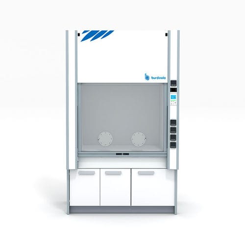 Chemieabzugshaube-Laborabzug - BECOME RG - Burdinola Deutschland GmbH - Dekontamination / bodenstehend / Polycarbonat