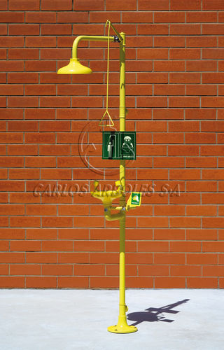 Bodenstehende Sicherheitsdusche - 4220 - Carlos Arboles S.A. - Kunststoff / augen / automatisch