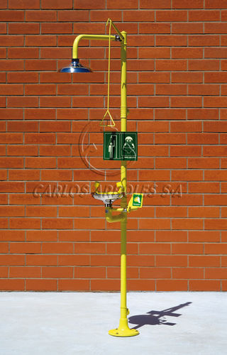 Bodenstehende Sicherheitsdusche - 4220 SS - Carlos Arboles S.A. - Kunststoff / augen / automatisch