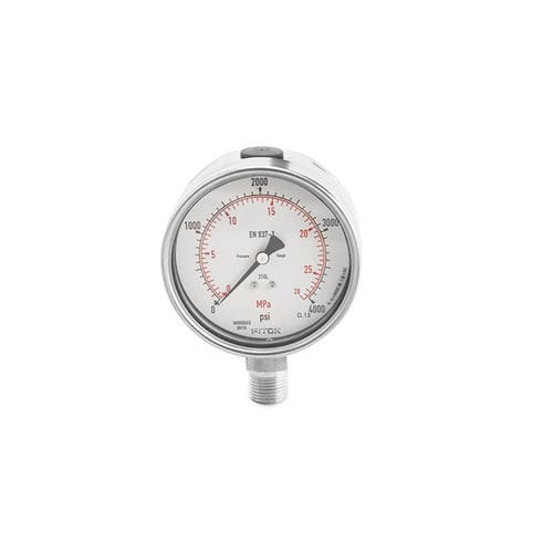 Absolutes Manometer - GA-63-NS4-4000PB - FITOK GmbH - mit Zifferblatt-Anzeige / Gewinde / Edelstahl