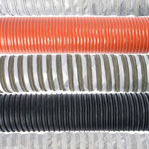 Schlauch für Abgas - AG series - Fumex - Stahl / Silikon / Glasfaser