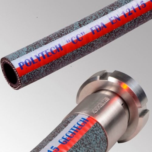 Schlauch für Lebensmittel - POLYTECH® CC - GECITECH SAS - Edelstahl / galvanisiertem Stahl / PFA