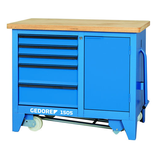 Holzwerkbank - 1505 - GEDORE Tool Center KG - Multi-Schubladen / mobil / für Intensiveinsatz
