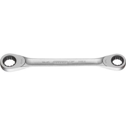 Offener Ringschlüssel / Stahl - Nr. 4 R - GEDORE Tool Center KG - Chrom / Sechskant / Doppel