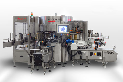 PLC-gesteuerte Etikettiermaschine - DELLA TOFFOLA GROUP - für die Lebensmittel- und Getränkeindustrie / drehbar