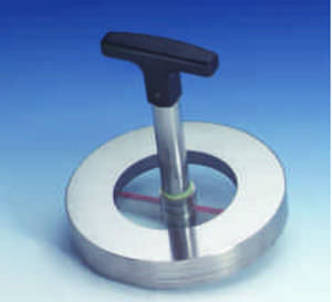 Edelstahl-Schauglas - Type 73.SW - Herberts Industrieglas GmbH & Co. KG - mit Wischer