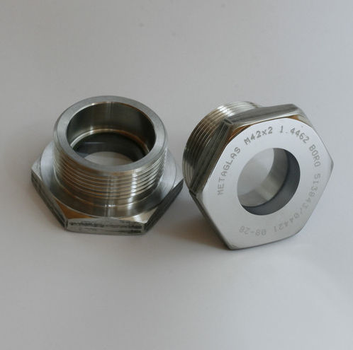 Sechskant-Schauglas - 61.NPT - Herberts Industrieglas GmbH & Co. KG - Gewinde