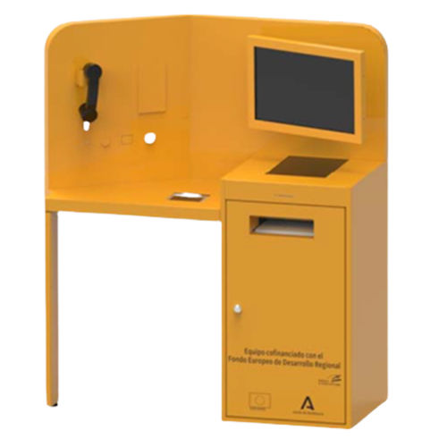 Interaktives Terminal - eHelp - Grupo Eos Ibérica - mit kapazitivem Touchscreen / bodenstehend / Intel® Celeron®