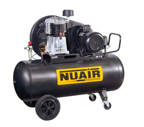 Kolbenkompressor - NB7/7,5CT/270 - NUAir compressors - Luft / mit Elektromotor / auf Rollen