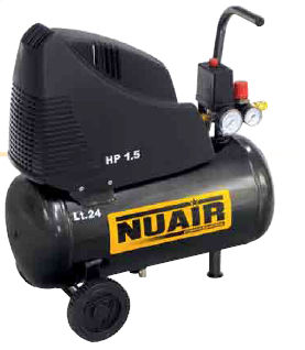 Kolbenkompressor - OL195/24 - NUAir compressors - Luft / mit Elektromotor / auf Rollen
